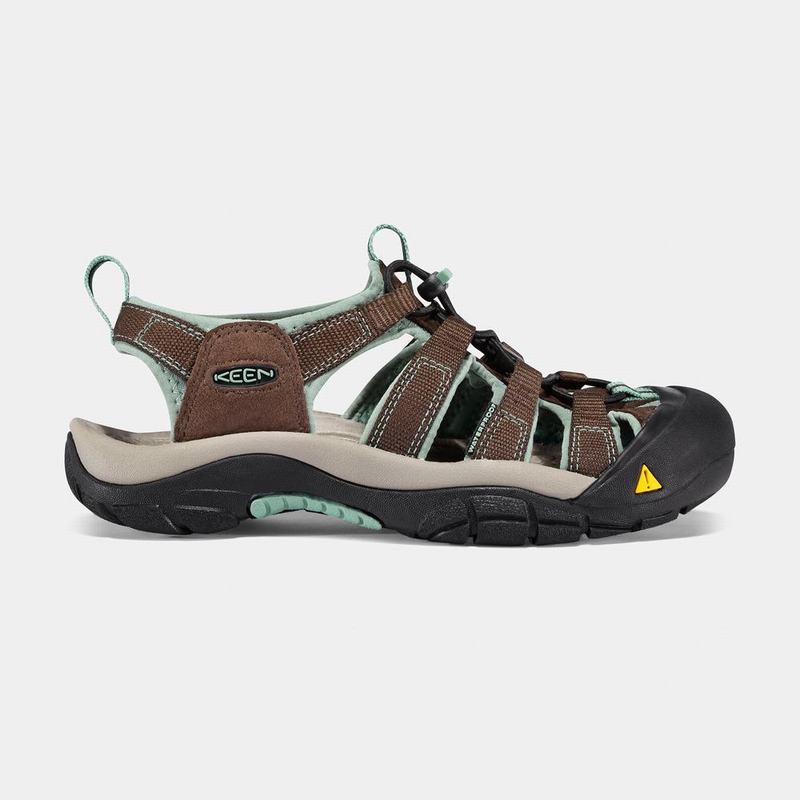 Keen Newport H2 Womens Hiking Sandals Brown/Turquoise Factory Outlet NZ (3659-EPKRB)